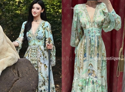 Camilla卡米拉真丝印花连衣裙