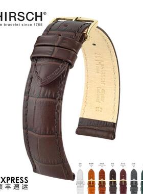 海奕施鳄鱼纹经典牛皮表带适用劳力士欧米茄万国浪琴天梭积家萧邦