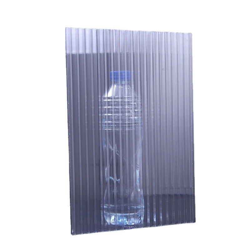 供应PC阳光板两层透明屋顶加工定 制各种色双层中空板阳光板