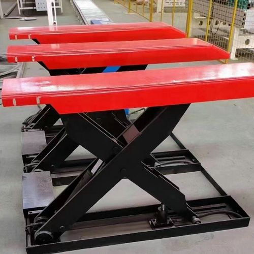 三吨液压升降机滚筒电动液压固定作业台滚筒升降机输送设备