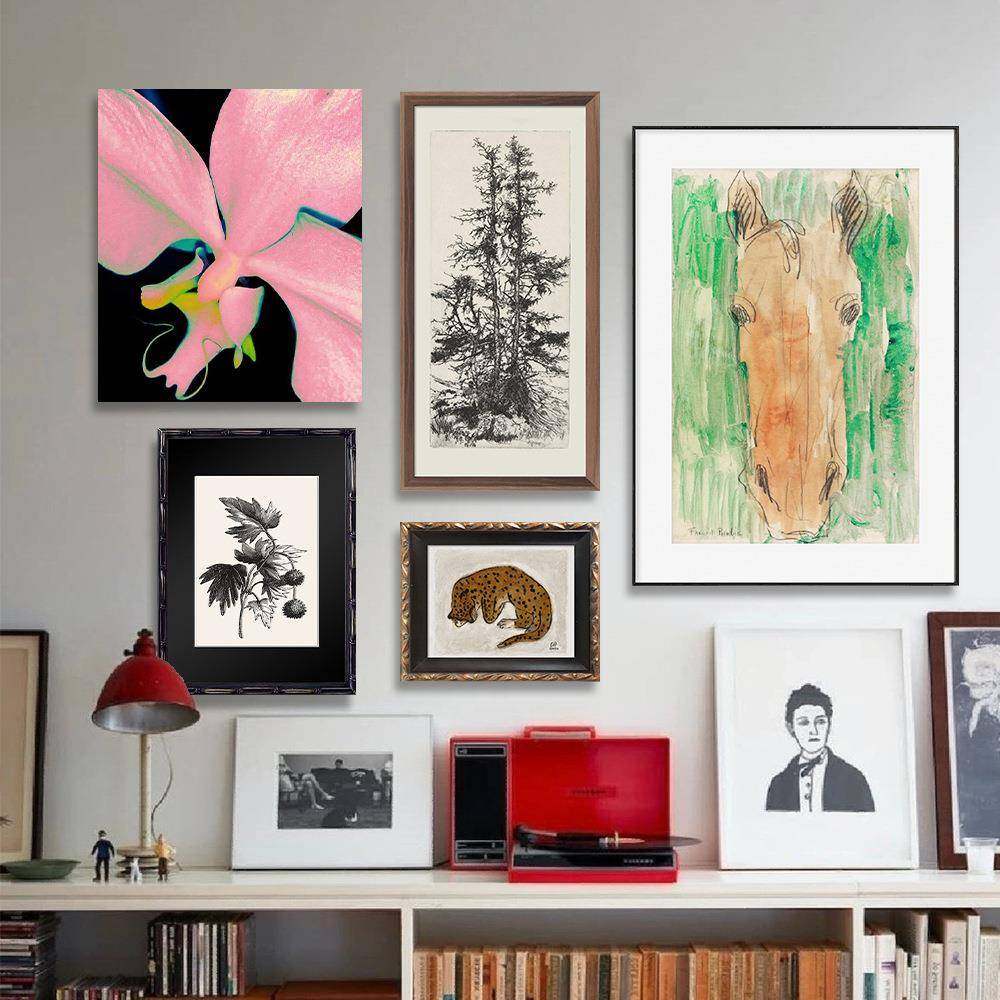 现代简约中古风抽象艺术装饰画客厅画廊墙小众高级感挂画组合壁画,智能设备,其他智能设备,淘宝优惠券,粉丝福利购,淘宝优惠卷