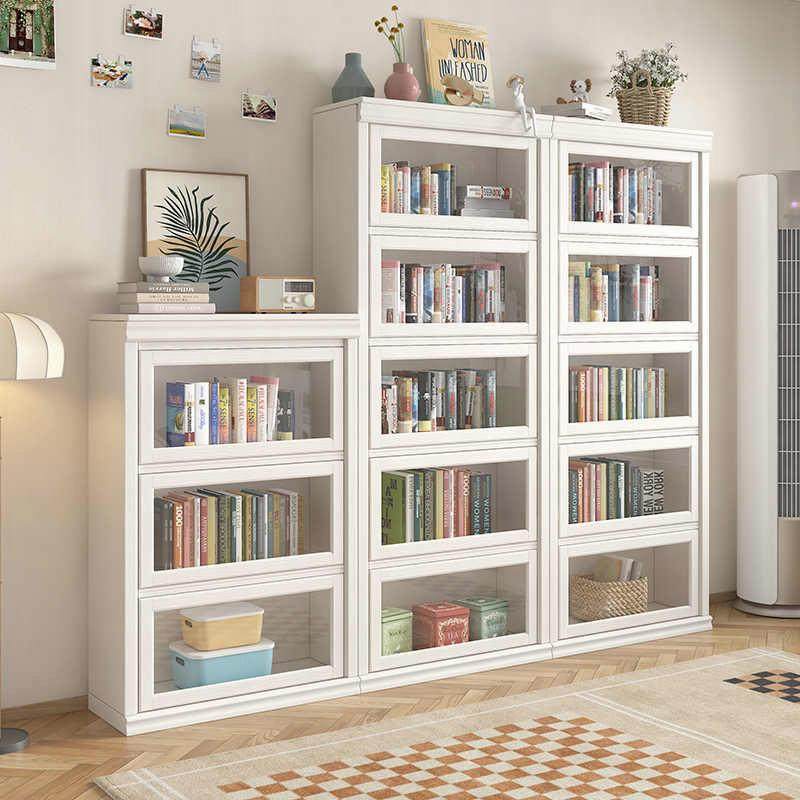 家用儿童置物架储物柜一体落地书柜带玻璃柜门书房防尘柜,特色手工艺,其他特色工艺品,淘宝优惠券,粉丝福利购,淘宝优惠卷