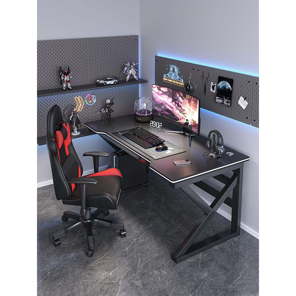 电脑桌台式简易电竞桌椅家用书桌学生写字台卧室桌子工作台赵之李