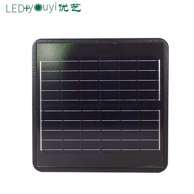 方形款太阳能庭院灯一体化单晶硅太阳能灯带雷达感应功能solar