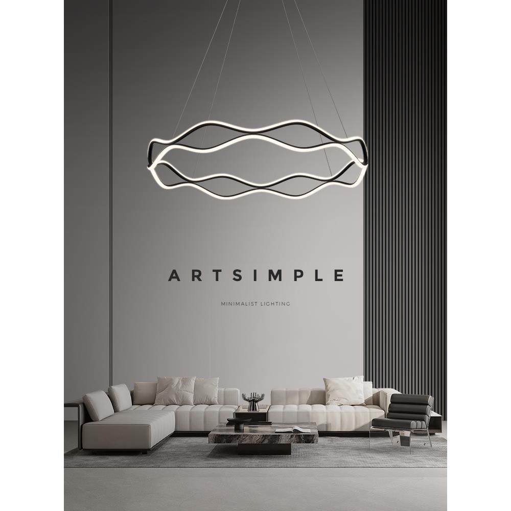 全铜意式极简客厅吊灯现代简约轻奢全光谱护眼灯具套餐2024年新款,纺织面料/辅料/配套,纺织机械配件,淘宝优惠券,粉丝福利购,淘宝优惠卷