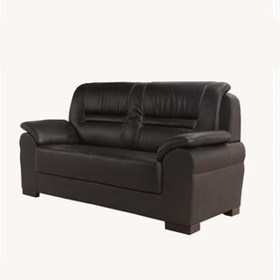 真皮办公室沙发茶几组合办公沙发简约组合总经理接待三位沙发