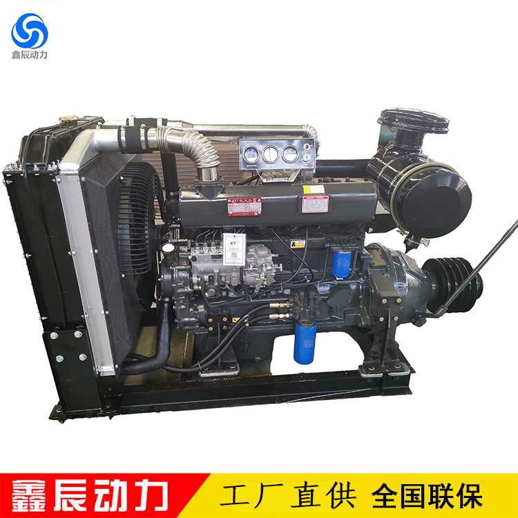 潍坊R6105ZP六缸柴油机 木材切片机专用84KW 带离合器柴油发动机