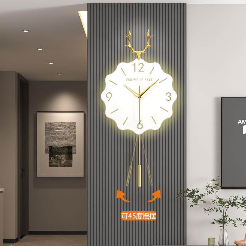 2023新款时钟创意装饰钟表客厅艺术轻奢挂钟网红现代大气简约挂表