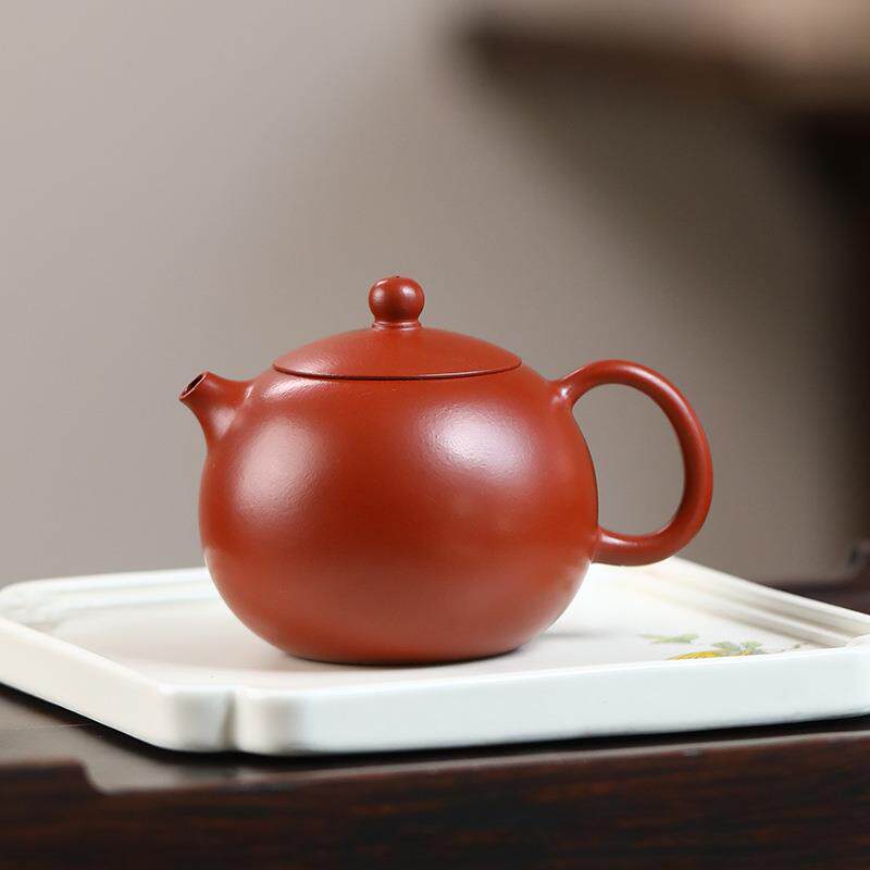 宜兴紫砂壶西施壶原矿朱泥手工茶壶河豚西施190ml