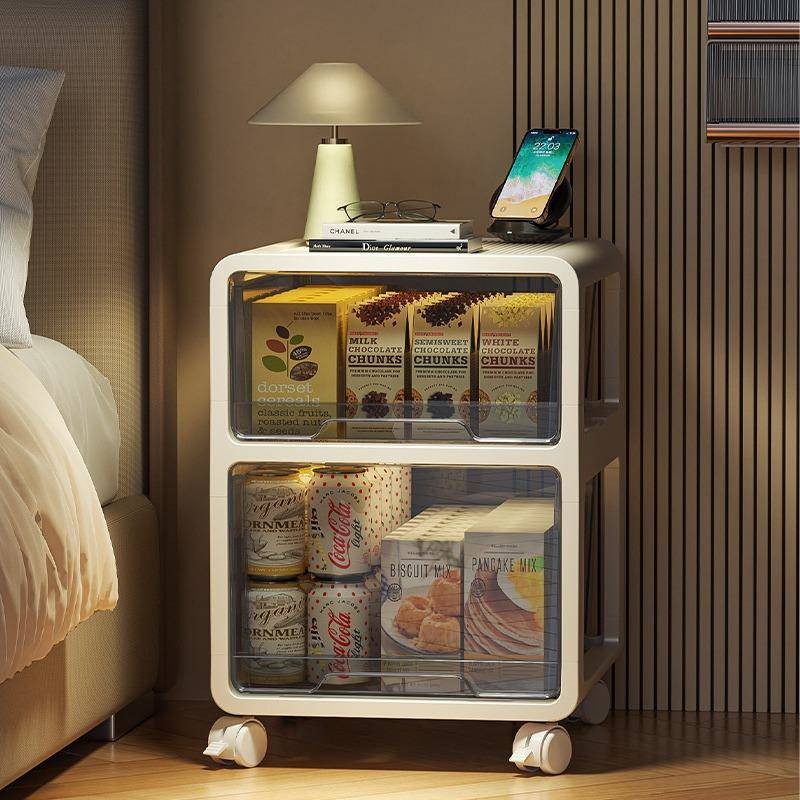 卧室收纳柜抽屉式收纳箱家用多层衣服卧室床头柜置物储物五斗柜