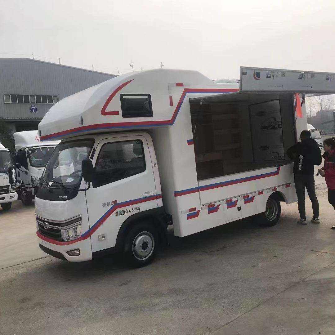 移动推拉车冰激凌冷饮售卖车蓝牌LED广告车三面玻璃屏带货架