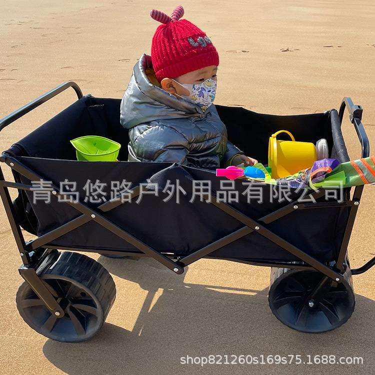 户外越野露营车可折叠摆摊小拉车婴儿小推车大轮子折叠车悠路3050