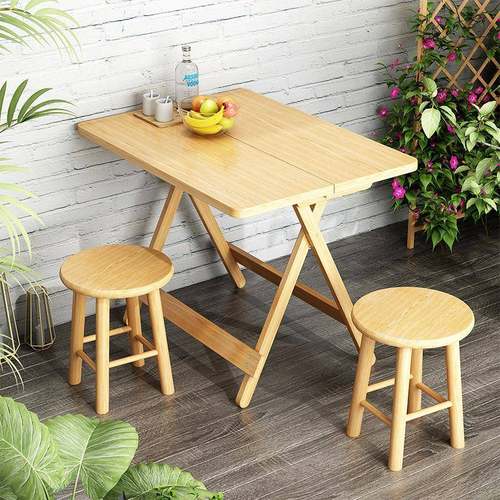 折叠桌餐桌家用实木吃饭桌式户外摆摊小方桌出租房简易小桌子其他