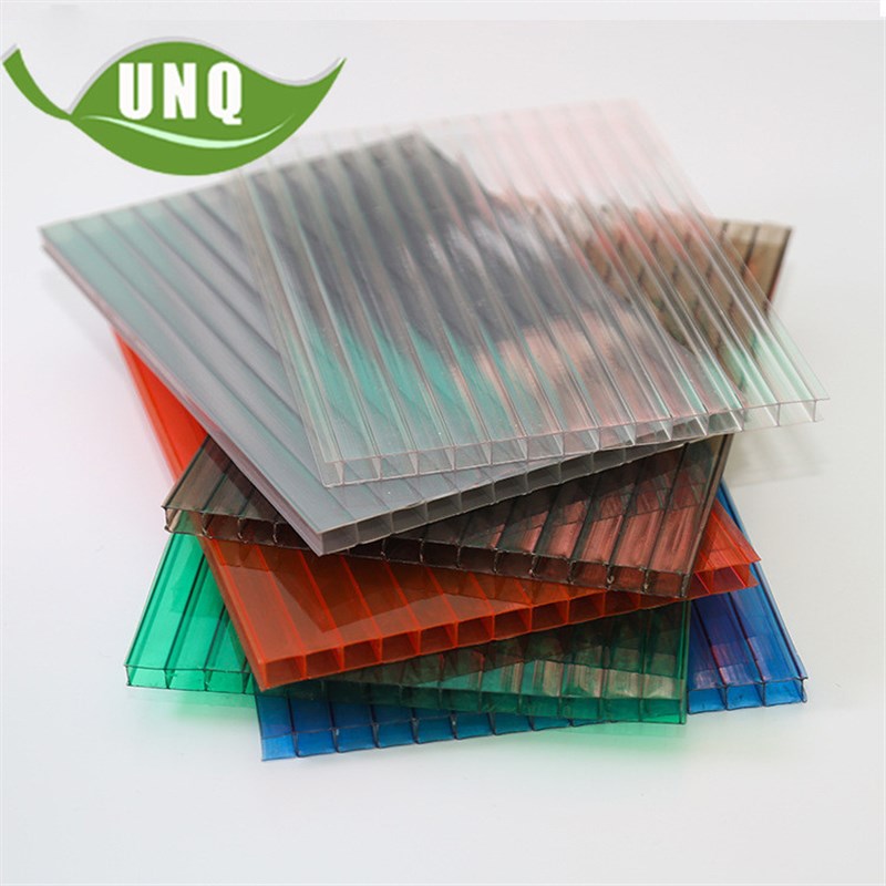 厂家温室大棚透明中空PC阳光板 顶篷材料遮阳6mmPC阳光板