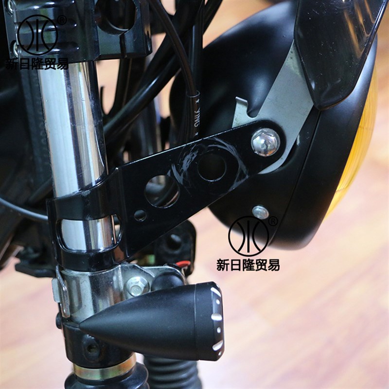 5-7寸大灯前照灯复古挡风玻璃 CG125 GN125摩托车防风挡风保护罩