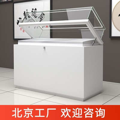 液压博物馆玻璃展示柜古董文物柜台玉器陈列柜珠宝展览展厅展示柜