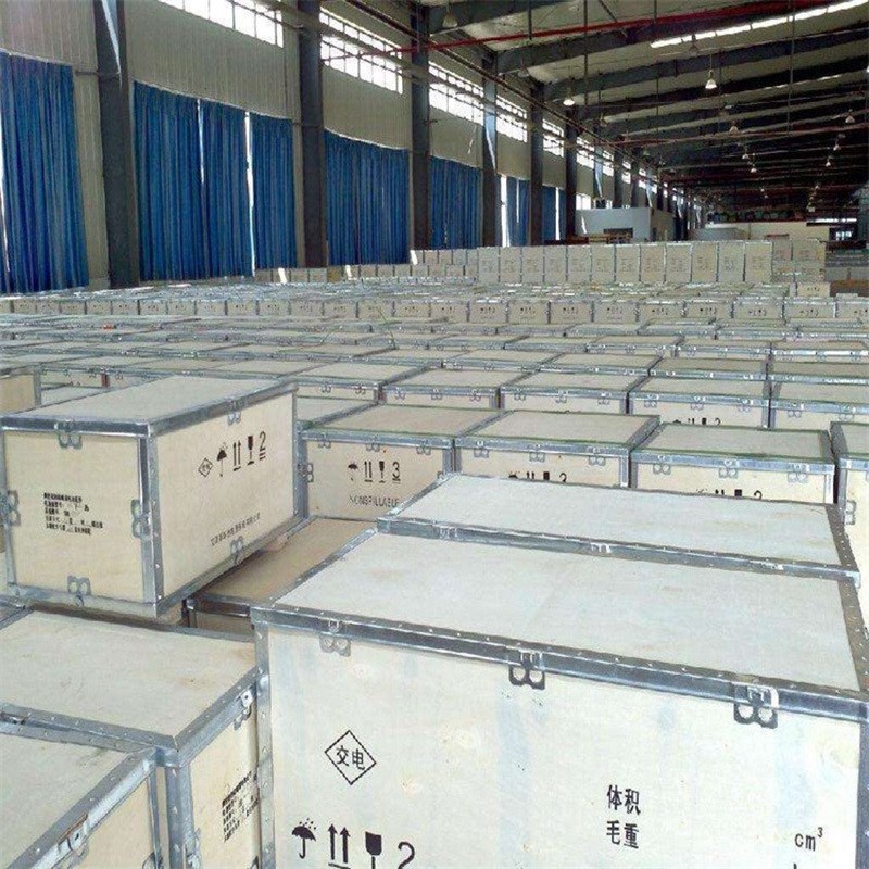 传统木箱钢带包边木箱金属扣木箱胶合板钢边箱物流周转包装箱厂家