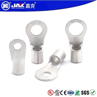 UL紫铜端子 配电箱裸端子 RNB圆形冷压接线端子 环形端头接线耳