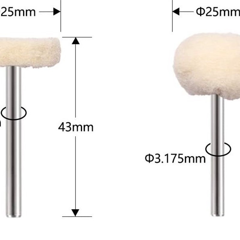 60PC金属抛光打磨套装百洁布纤维轮 羊毛轮羊绒磨头 抛光蜡