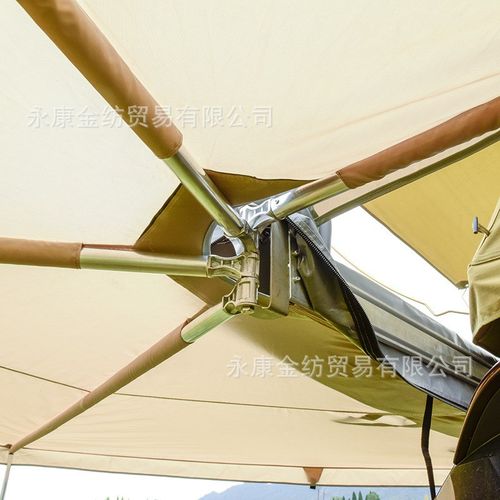 厂家直供车顶帐篷户外自驾游车边扇形野外帐蓬遮阳蓬防雨蓬免搭建