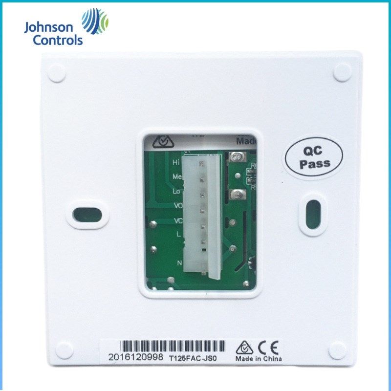 Johnson江森T125AAC-JS0风机盘管用机械拨盘式温控器开关面板