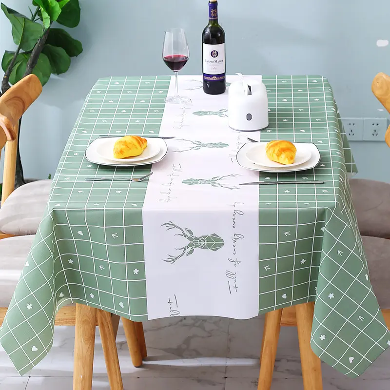 北欧桌布布艺防水防油免洗网红书桌ins风学生餐桌布茶几桌垫