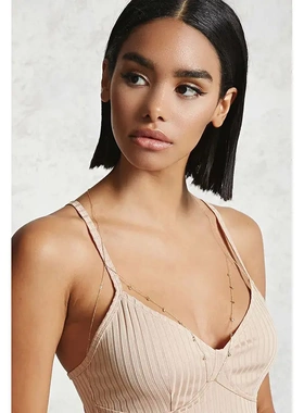 新品个性简约欧美女式精致文胸式串珠身体链直销