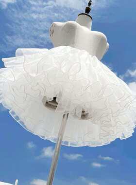 超蓬lolita裙撑四层暴力日常无骨软纱衬裙棉花糖洛丽塔云朵裙撑