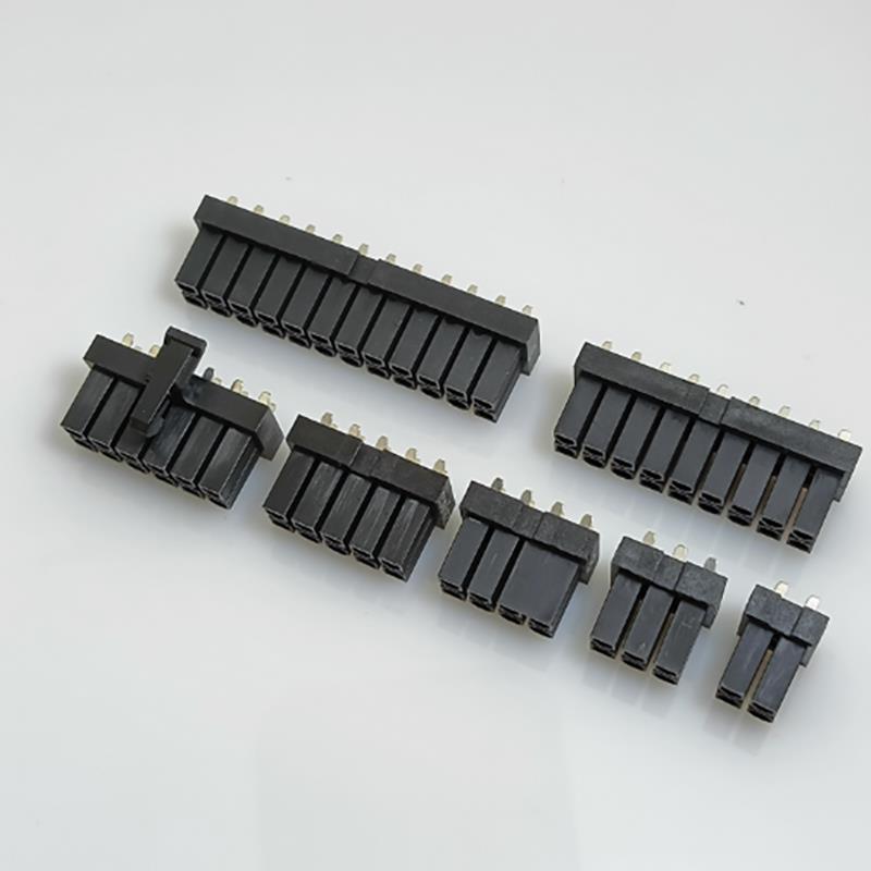 5557焊板式 直插4.2mm夹板式4P6P8p10P12p18p24p显卡板对板连接器