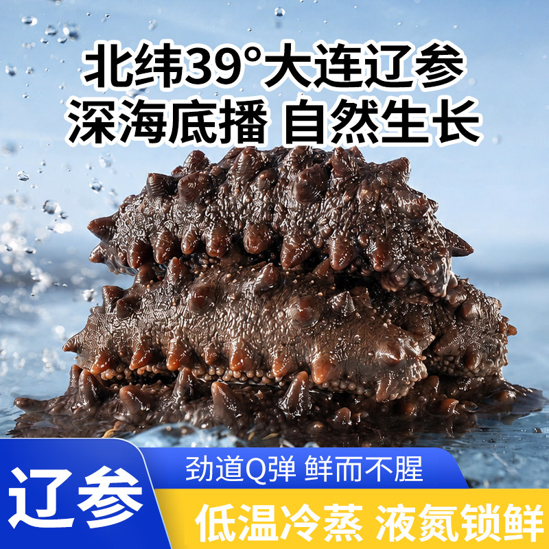 大连深海即食辽刺海参 6到10头开袋即食口感弹牙送礼自吃