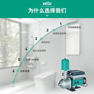 变频增压泵别墅家用大功率自来水稳压水泵 德国wilo威乐全自动原装