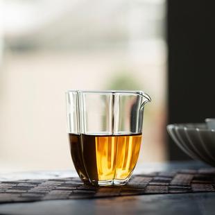 加厚耐热茶海家用功夫茶具滤茶器日式 玻璃公道杯 分茶器高档公杯