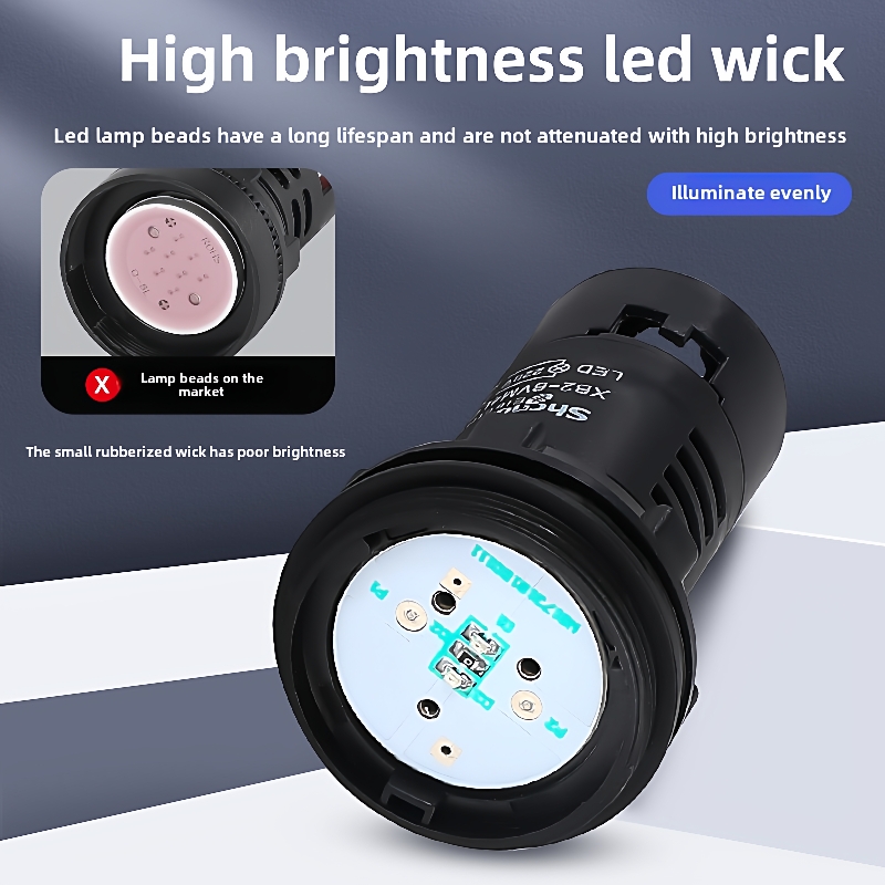 LED电源指示灯220vXB2BVM3LC AD16-22DS 22M12V24V380V红绿蓝白黄