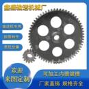 输送机配件非标定制球磨铸铁直齿轮4M5M减速齿轮皮带传动大小齿轮