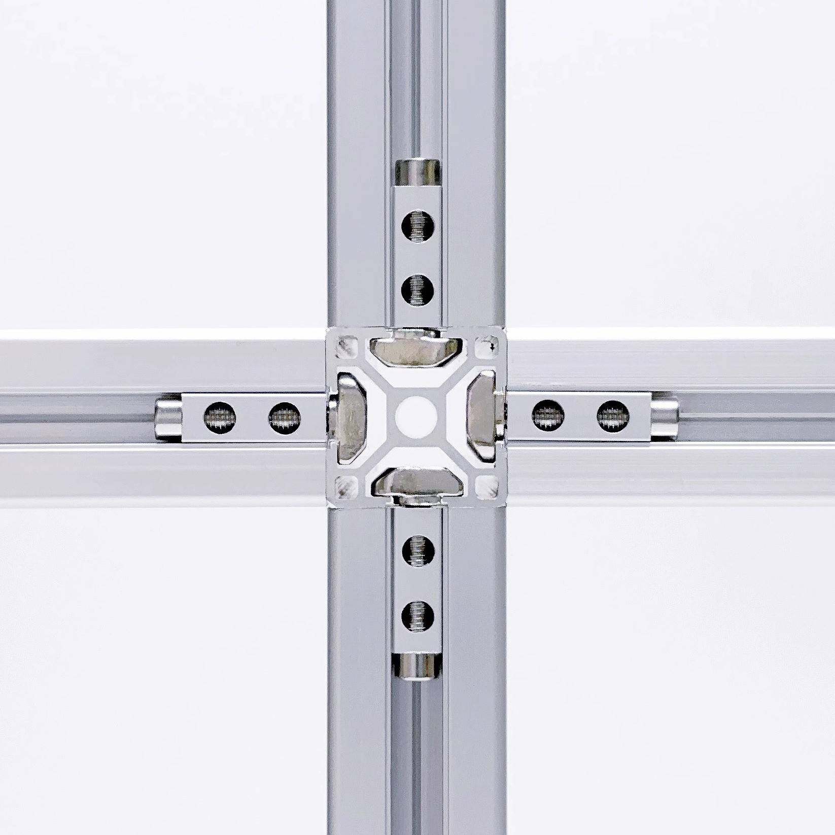 【原创设计】铝型材滑块连接件｜快速内置隐藏连接件无需打孔攻丝