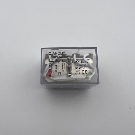 QIANOU前欧 小型电磁中间继电器 HH64P 宽脚 大14脚 10A带灯