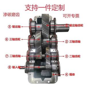 DCY硬齿高速轴 ZDY 国茂减速机定做齿轮材质可选直斜伞齿ZSY ZLY