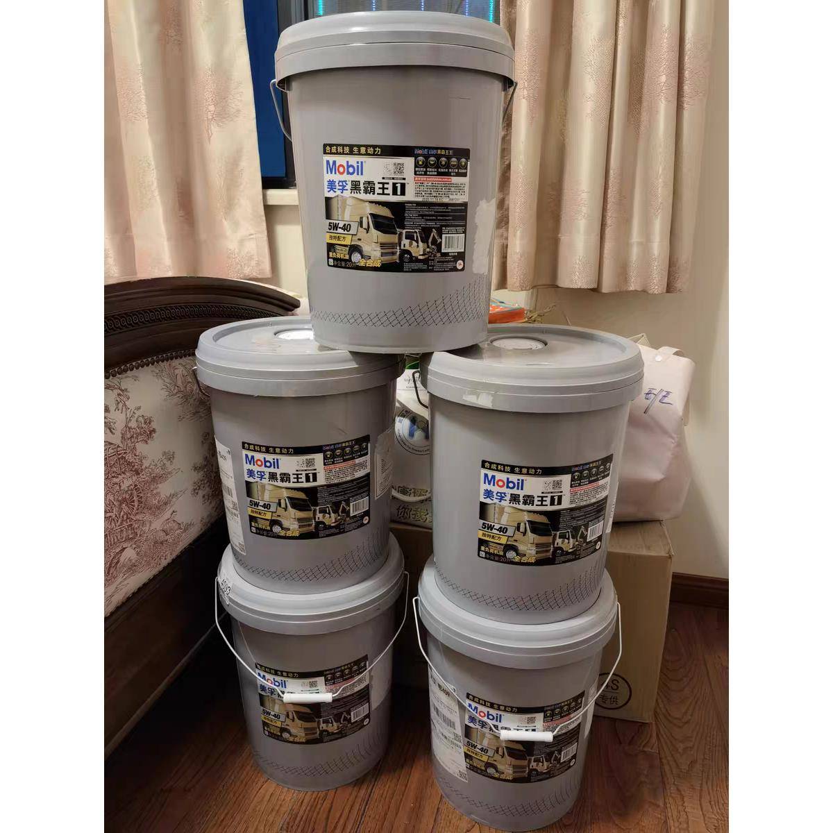 美孚 黑霸王一号 5W-30/5W-40 ESP 5W-50柴油机油 全合成发动机油