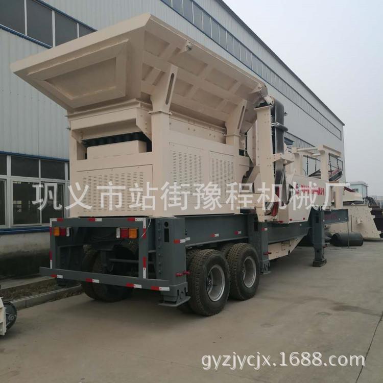 生产大型建筑垃圾破碎站 轮胎式砂石骨料破碎站 颚式破碎机打砂机