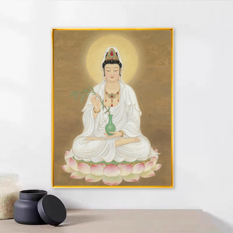 观音菩萨佛像十字绣手工2026新款线绣自己绣家用精准印花DIY制作