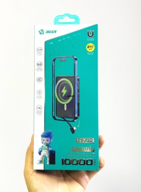 泽奇x22迷你快充移动电源1万毫安户外移动电源数显22.52新款兼容