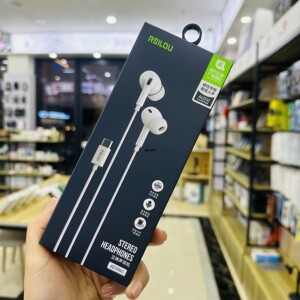 RSILOU阿思络新款AD206C立体声耳机高清通话适用手机扁口官方标配