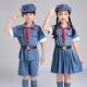 儿童小红军舞蹈演出服红星闪闪军装 幼儿八路军六一合唱团表演服装