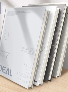 简约风格a5硬壳方方本精致本双面加厚纸张本子笔记本护眼本子