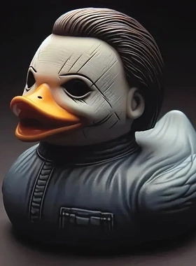 创意lassi horror movie harater du 万圣节经典电影卡通鸭