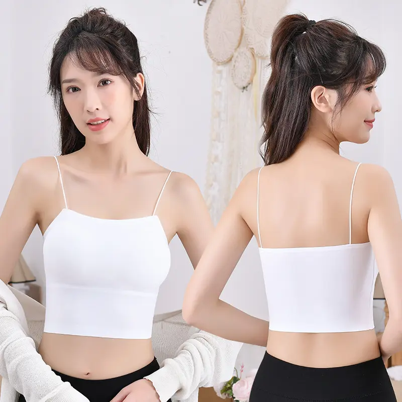 夏季新款痕冰丝美背内衣吊带露背运动防走光舒适透气女士薄款