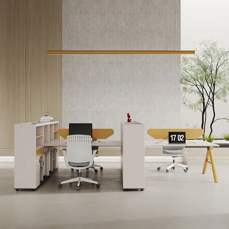 职员办公桌员工桌四人位4人6人办公室简约财务桌屏风卡位桌椅组合