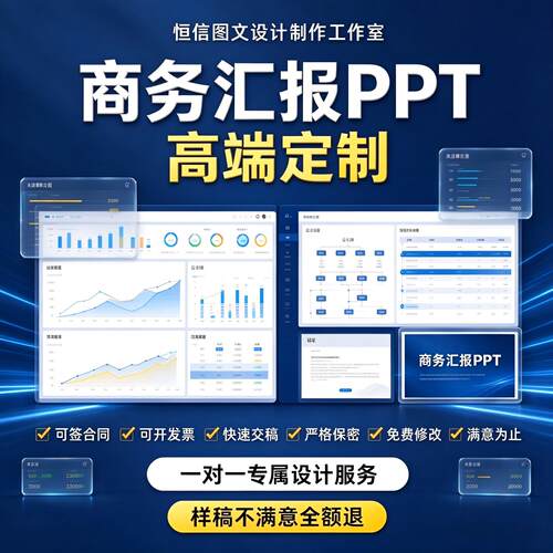 高端PPT定制毕业答辩学术美化排版大学生课程汇报竞赛PPT制作