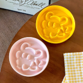 petparty线条小狗慢食碗原创造型狗狗碗中型犬碗狗碗缓食狗盆陶瓷