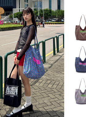 SFSG x 水果印花系列条纹格纹单肩包大容量樱桃礼物2025冬季新品